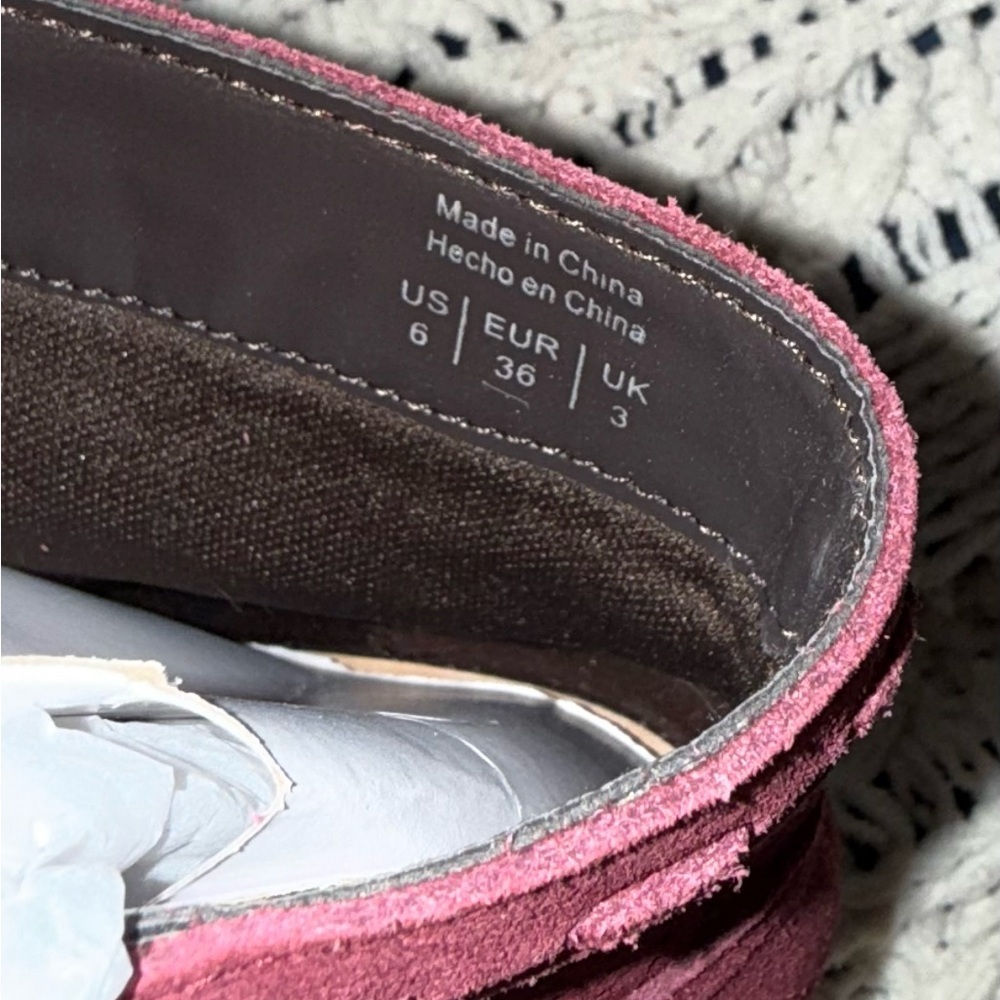 Brand New Stitch Fix Market Spruce Women's Burgundy Ankle Boots - Picture 4 of 4